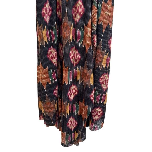 Free People All Wrapped Up Faux Wrap in Ikat Print Sleeveless Maxi Dress NWT - Picture 6 of 13